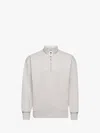 Jw Anderson Sweatshirt With Half Zip In Grey