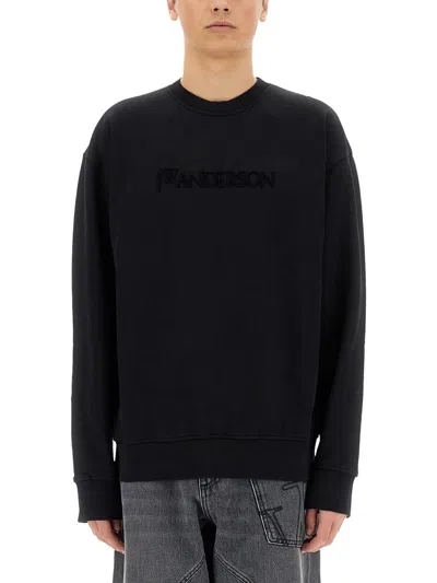 Jw Anderson Sweatshirt With Logo In Black