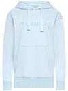 Jw Anderson Hooded Sweatshirt With Logo And Pouch Pocket In Blue