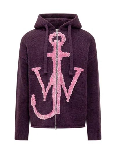 Jw Anderson J.w. Anderson Sweatshirt With Logo In Purple