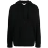 Jw Anderson Logo-embroidered Cotton Hoodie In Black