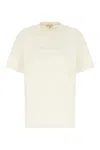 Jw Anderson Cream Cotton T-shirt In Neutral