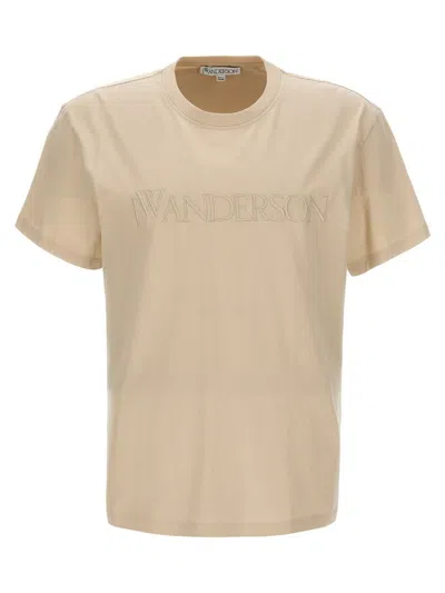 Jw Anderson T-shirt In Beige O Tan