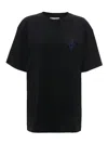 Jw Anderson J.w. Anderson Women's Blue Cotton T-shirt In Black