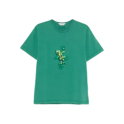 Jw Anderson Mens Jumping Frog T-shirt In Emerald In Green