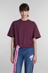 Jw Anderson T-shirt In Viola Cotton In Viola