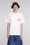JW ANDERSON J.W. ANDERSON T-SHIRT IN WHITE COTTON