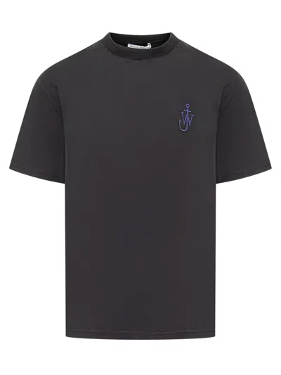 Jw Anderson Jw Anchor Camper T-shirt In Black