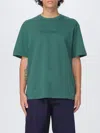 Jw Anderson Logo T-shirt With Short Sleeves And Crew Neck In Green