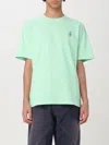 Jw Anderson Men T-shirt With Embroidery In Mint