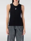 Jw Anderson J. W. Anderson Anchor Fitted Ribbed Top In Black