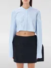 Jw Anderson J.w. Anderson Cropped Shirt In Blue