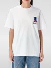 Jw Anderson J. W. Anderson Window Embroidered White Cotton T-shirt In White