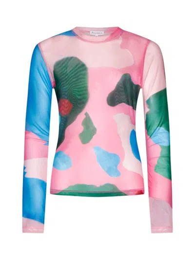 Jw Anderson J.w. Anderson T-shirt In Pink/multi