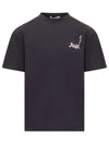 Jw Anderson J. W. Anderson Blue Relaxed Fit Crew Neck T-shirt In Brown
