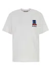 Jw Anderson J. W. Anderson Window Embroidered White Cotton T-shirt In White