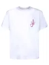 Jw Anderson J. W. Anderson White Cotton Logo Printed T-shirt In White