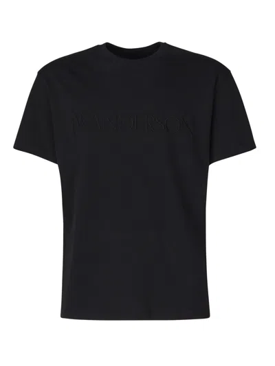 Jw Anderson T-shirt With Embroidery In Black