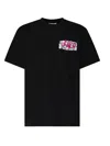 Jw Anderson Jwa Lace Trim T-shirt In Black
