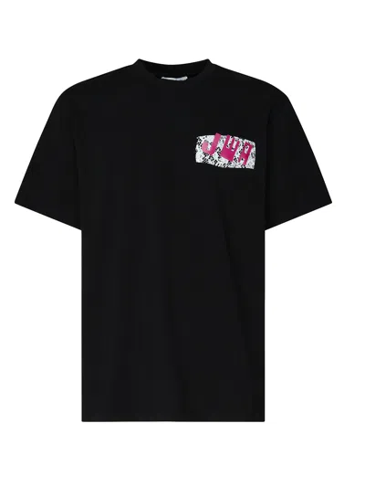 JW ANDERSON T-SHIRT WITH JWA LOGO LACE EFFECT