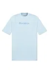 Jw Anderson Embroidered Logo T-shirt In Pale Blue