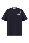 Jw Anderson J. W. Anderson Blue Relaxed Fit Crew Neck T-shirt In Dark Navy