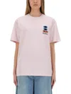 Jw Anderson T-shirt Embroidered Window Graphic Print