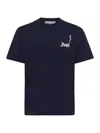Jw Anderson J. W. Anderson Blue Relaxed Fit Crew Neck T-shirt In Brown