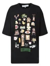 Jw Anderson J. W. Anderson Graphic Print Black T-shirt With Relaxed Fit