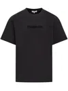 Jw Anderson J. W. Anderson Short Sleeve Cotton T-shirt In Black