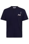 Jw Anderson J. W. Anderson Blue Relaxed Fit Crew Neck T-shirt In Blu