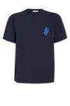 Jw Anderson Anchor-patch Short-sleeve T-shirt In Blue