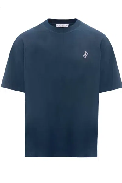 Jw Anderson T-shirts And Polos Blue In Blu Blu E Verdi