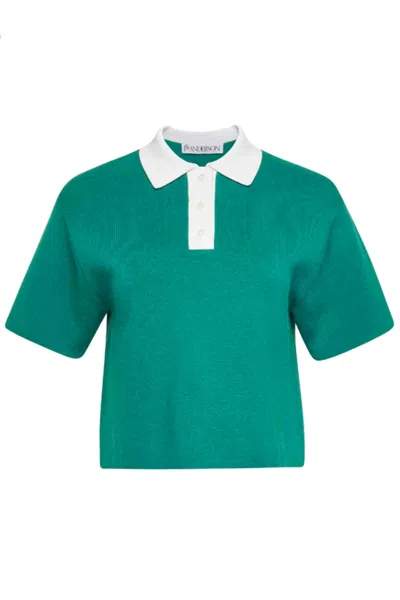 JW ANDERSON JW ANDERSON T-SHIRTS AND POLOS GREEN