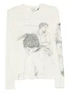 Jw Anderson Sketch-print Long-sleeve T-shirt In Neutral