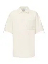 Jw Anderson Polo Oversized Quilted Pocket In White