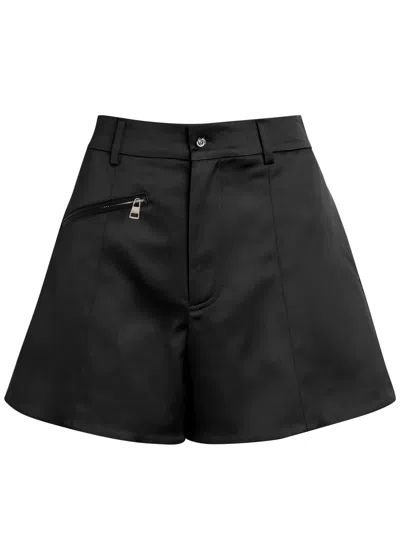 Jw Anderson Tailored Satin Shorts In Black