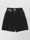 Jw Anderson Black Solid Shorts In Black