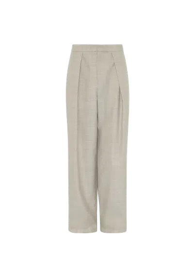 JW ANDERSON JW ANDERSON TAILORED TROUSERS CLAY MELANGE