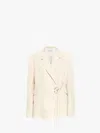 Jw Anderson Tailored Wrap Blazer In Neutrals