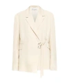 Jw Anderson Tailored Wrap Blazer In White