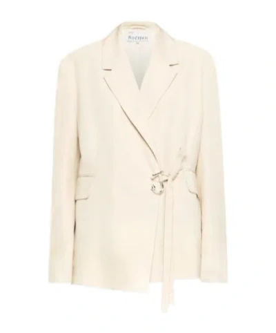 JW ANDERSON JW ANDERSON RELAXED FIT TAILORED WRAP BLAZER