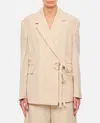 Jw Anderson Tailored Wrap Jacket In Beige