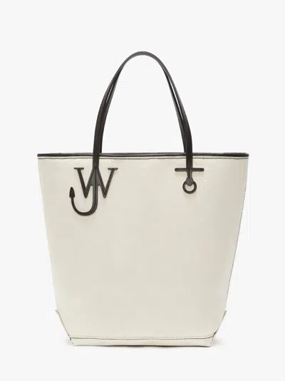 Jw Anderson Tall Anchor Tote - Canvas Tote Bag In Neutrals