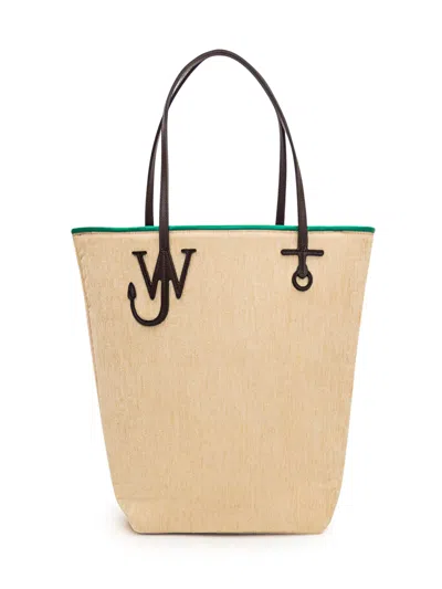 Jw Anderson Tall Anchor Tote Bag In Beige