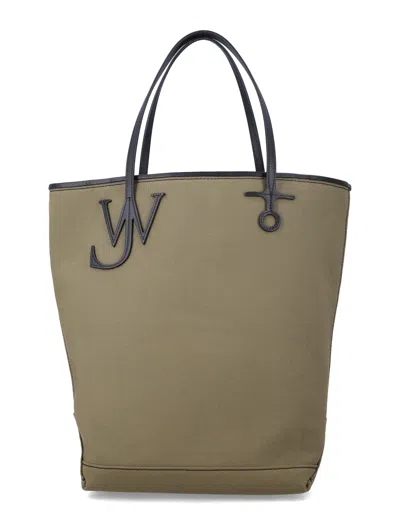 Jw Anderson Tall Anchor Tote In Green