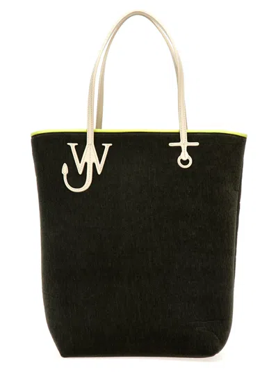 Jw Anderson Tall Anchor Tote Shopping Bag In Green