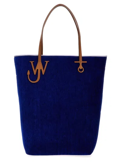 Jw Anderson Tall Anchor Tote Shopping Bag In Blue