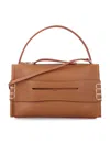 Jw Anderson Loafer Leather Shoulder Bag With Detachable Strap In Brown