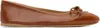 Jw Anderson Round-toe Leather Ballerina Shoes In 640 Tan